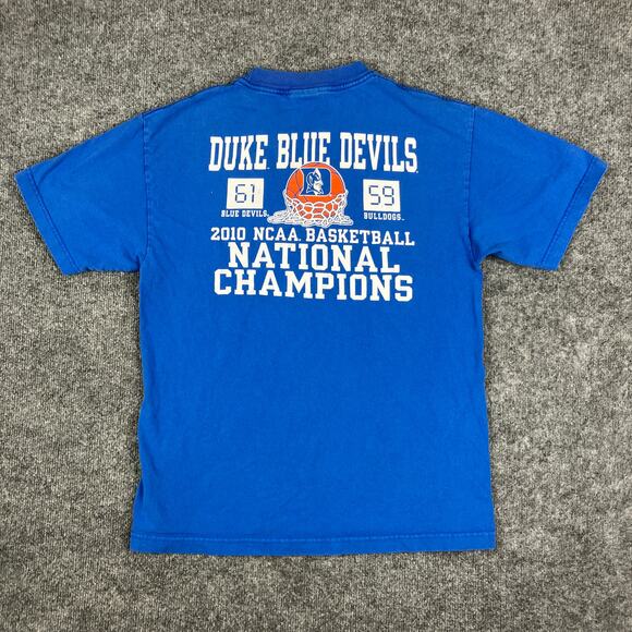 TCX T-Shirt Mens Size M Blue Duke University NCAA National Champions 2010 - Picture 2 of 8